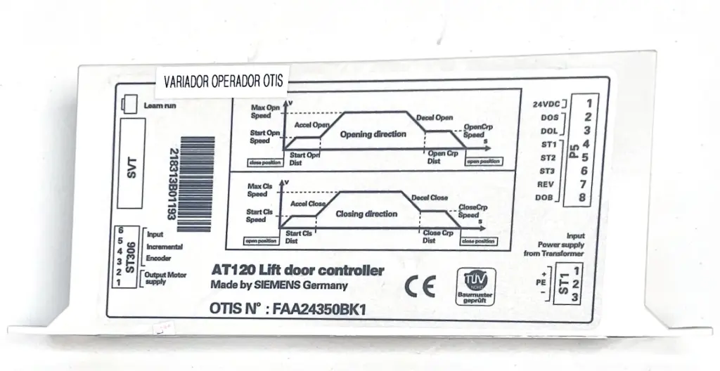 VARIADOR OPERADOR OTIS 