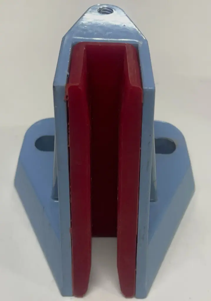 ZAPATA DE RIEL AZUL/ROJO 10MM 