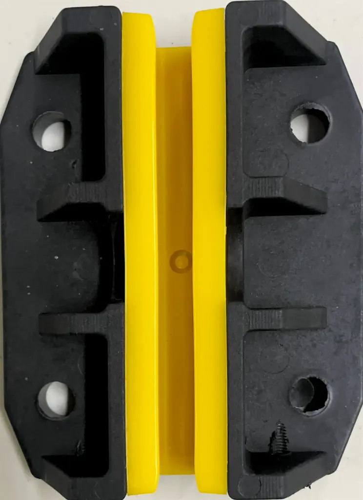 ZAPATA RIEL AMARILLO/NEGRO 10MM 