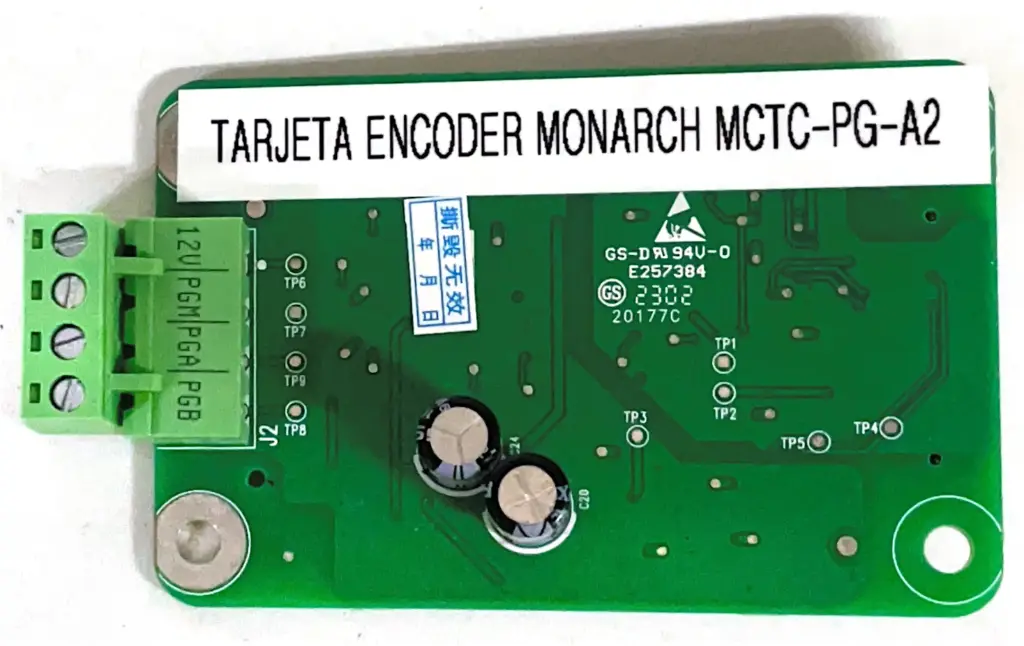 TARJETA ENCODER MONARCH MCTC-PG-A2 