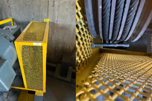 [MT0021] Protección y guarda cabos en máquina de tracción