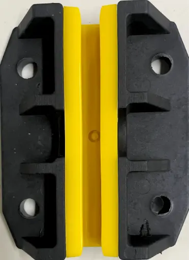 [ZA-0006] ZAPATA RIEL AMARILLO/NEGRO 10MM 