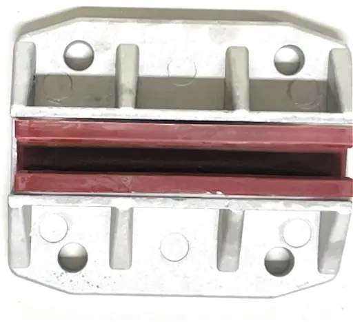 [ZA-0012] ZAPATA RIEL GRIS/ROJO 10MM 